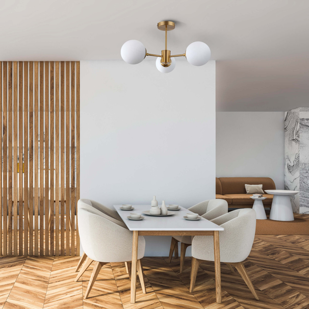 Lampa wisząca Light Prestige Roma 3 3 x E14 złota (LP-1345/3P GD) - obraz 2