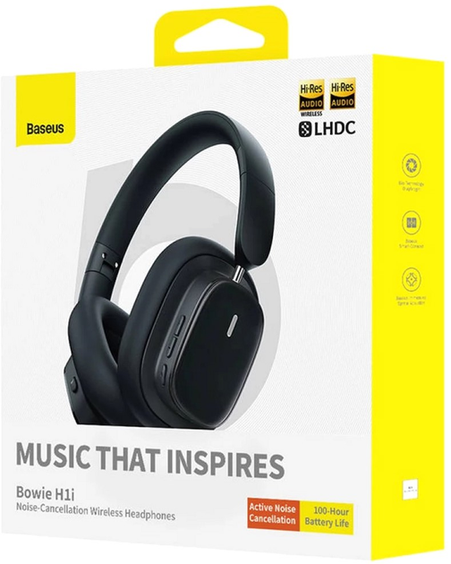 Навушники Baseus Bowie H1i Cluster Black (A00050402113-00) - зображення 7