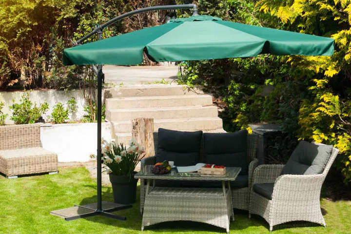 Parasol ogrodowy Plonos 350 cm Zielony (4222) - obraz 5