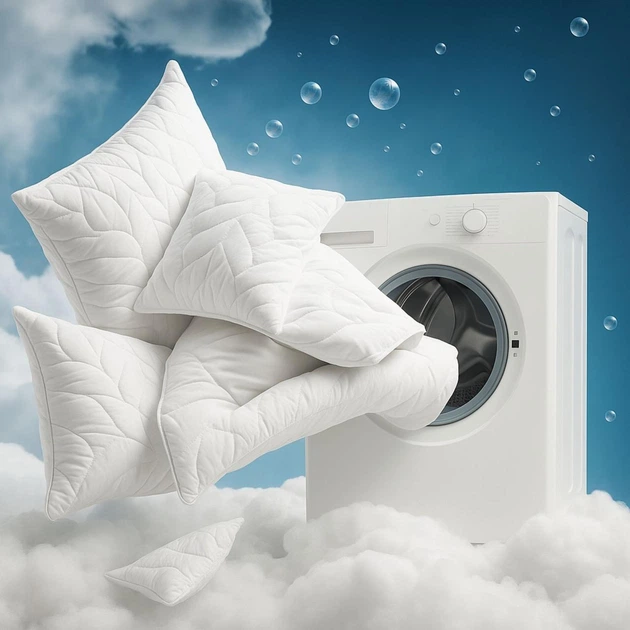 Набір із двох подушок IDEIA 50x70 - Breeze на блискавці штучний пух білий - Фото 7 Набір із двох подушок IDEIA 50x70 - Breeze на блискавці штучний пух білий - зображення 7