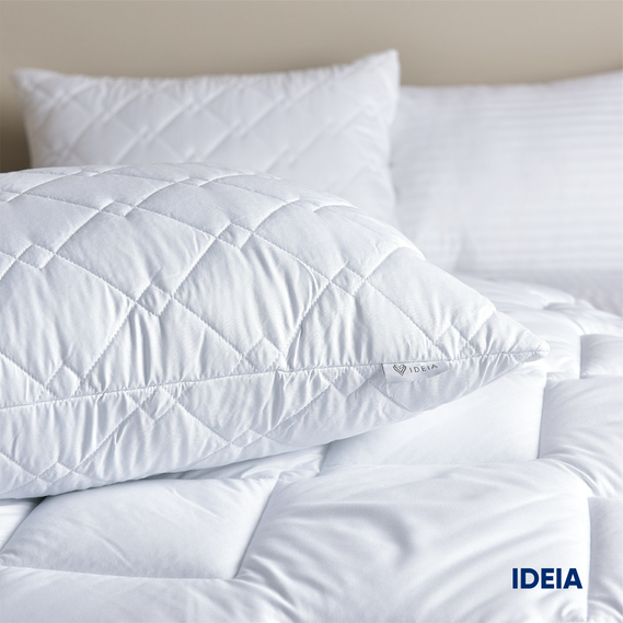 Набір ковдра з подушкою IDEIA - Classic Готель білий 140x210 + 50x70 полуторний - Фото 7 Набір ковдра з подушкою IDEIA - Classic Готель білий 140x210 + 50x70 полуторний - зображення 7