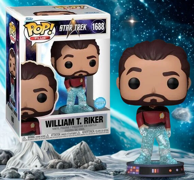 Фігурка Funko POP Plus: Star Trek Transporter - Riker 83773 (889698837736) - зображення 4