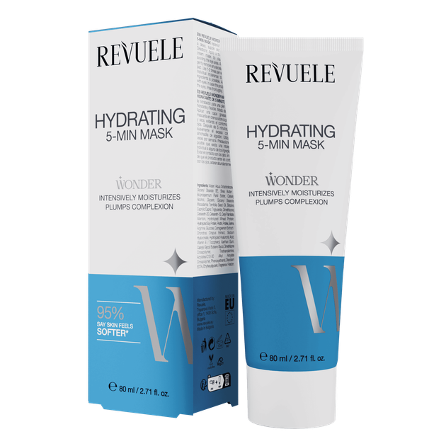 Revuele Wonder 5-хвилинна маска для обличчя Зволожуюча 80 мл - Фото 1 Revuele Wonder 5-хвилинна маска для обличчя Зволожуюча 80 мл - зображення 1