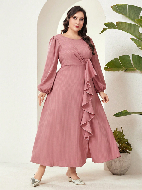 Акція на Сукня жіноча SHEIN GD-00163500 XL Рожева від Rozetka