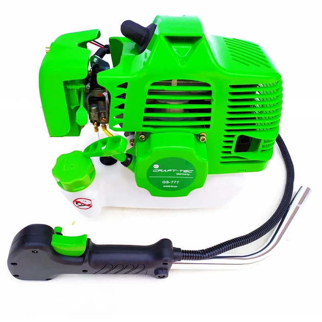Бензокоса Craft-Tec GS-777 4400w (2 насадки в комплекте, ремень-рюкзак) + Леска 15м и Масло Craft-tec Pro 2-х тактное 1л. - Фото 7 Бензокоса Craft-Tec GS-777 4400w (2 насадки в комплекте, ремень-рюкзак) + Леска 15м и Масло Craft-tec Pro 2-х тактное 1л. - изображение 7