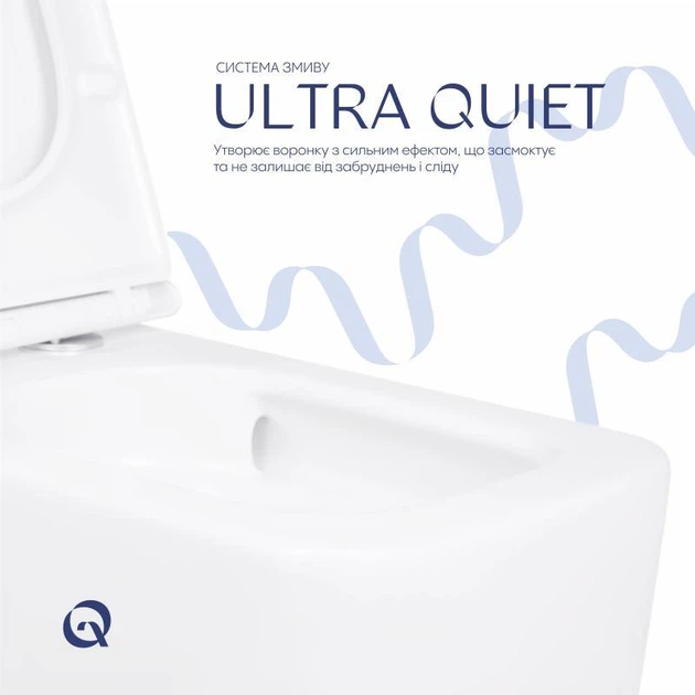Унітаз підвісний Qtap Gemini безободковий з сидінням Soft-close QT2533076EUQW - зображення 5