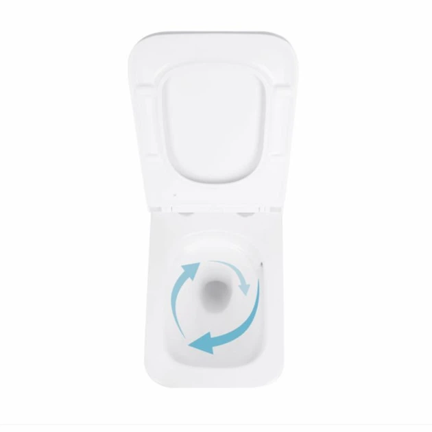 Унітаз підвісний Qtap Gemini безободковий з сидінням Soft-close QT2533076EUQW - зображення 6