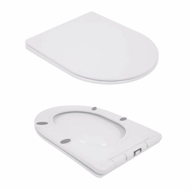 Унитаз напольный Qtap Jay керамический белый с сиденьем Soft-close (SD00053257) - Фото 8 Унитаз напольный Qtap Jay керамический белый с сиденьем Soft-close (SD00053257) - изображение 8