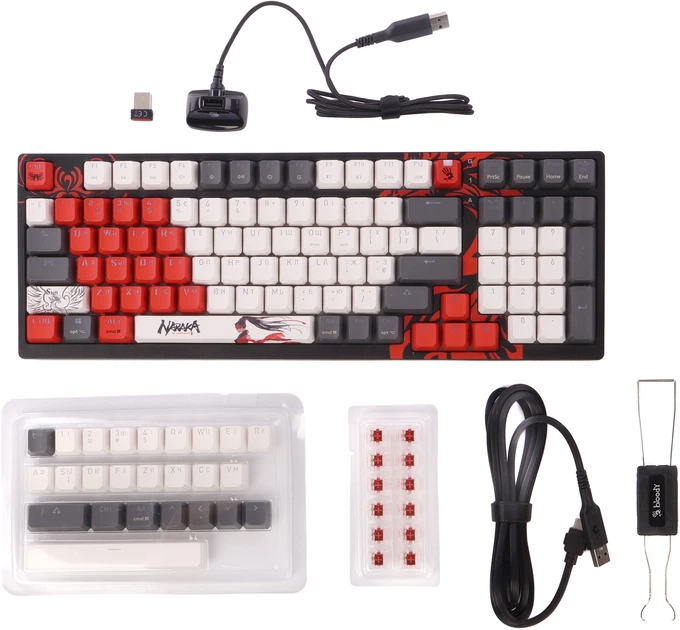 Клавиатура беспроводная A4Tech Bloody WS98 Wireless/Bluetooth/USB