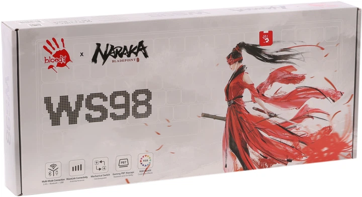 Клавиатура беспроводная A4Tech Bloody WS98 Wireless/Bluetooth/USB