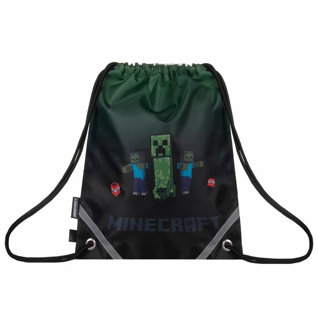 Сумка для взуття з кишенею YES 550086 Minecraft Icons - Фото 3 Сумка для взуття з кишенею YES 550086 Minecraft Icons - изображение 3