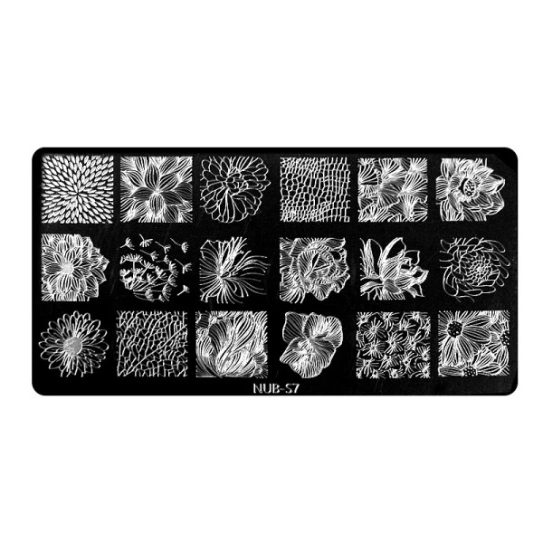 Пластина для стемпинга NUB Stamping Plate S-07 Цветочный принт - Фото 1 Пластина для стемпинга NUB Stamping Plate S-07 Цветочный принт - изображение 1