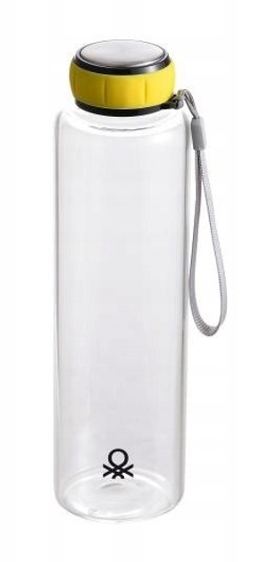 Butelka szklana Benetton 550 ml nakrętka Żółta (BE-0302) - obraz 1
