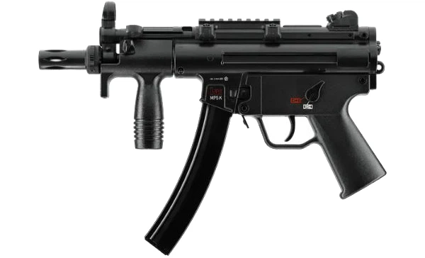 Пневматичний страйкбольний пістолет-кулемет Umarex Heckler&Koch MP5 K калібр 6 мм (2.5786) - Фото 1 Пневматичний страйкбольний пістолет-кулемет Umarex Heckler&Koch MP5 K калібр 6 мм (2.5786) - зображення 1