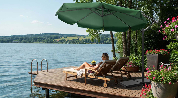 Parasol ogrodowy Plonos PL-881 Zielony (488101) - obraz 4