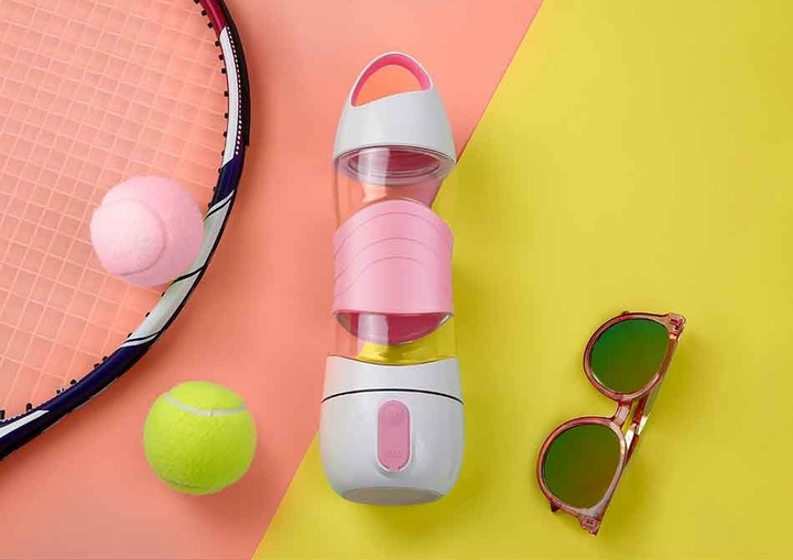 Багатофункціональна спортивна пляшка SOOCAS Xiaomi Leyi DiDi Cup Pink (5907518378995) - зображення 3