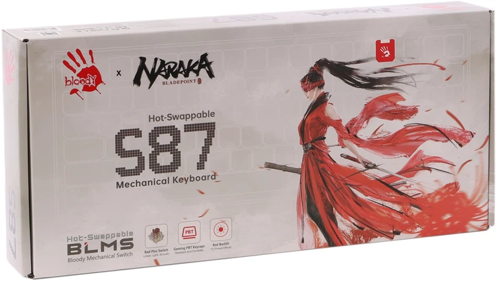 Клавиатура проводная A4Tech Bloody S87 USB Naraka (4711421001809