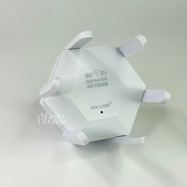 Репітер Wi-Fi 1200 Мбіт/с 2.4 ГГц з 6 антенами, підсилювач сигналу з LAN-портом, режимом ретранслятора і точки доступу, для дому та офісу Білий LV-WR56T - зображення 11