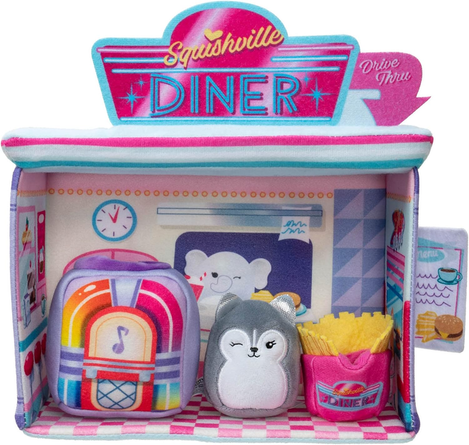 Набір іграшок Jazwares Mini Squishmallow Retro Darling Diner (191726434818) - зображення 4