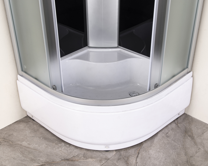 Бокс душевой с гидромассажом Mixxus STRONG SBH01-90x90x215-GR SATIN с высоким поддоном (MI6889) - изображение 6