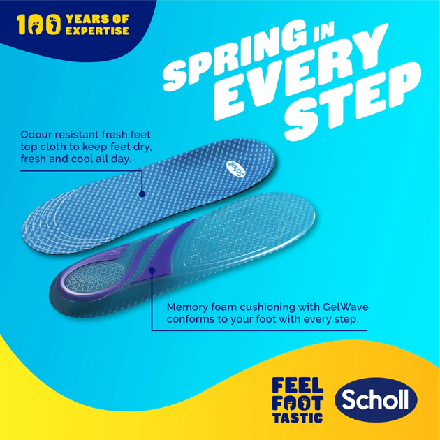 Ортопедичні устілки Dr. Scholl Gelactiv L 40 - 46.5 1 пара (5056585802695) - зображення 2