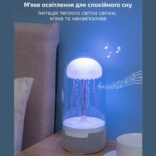 Ночник медуза с аккумулятором Inspire MAX113 - Фото 4 Ночник медуза с аккумулятором Inspire MAX113 - изображение 4