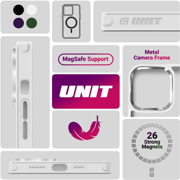 Чехол для смартфона ArmorStandart Unit MagSafe для Apple iPhone 13 Pro Matte/Transparent/Silver (ARM70463) - Фото 5 Чехол для смартфона ArmorStandart Unit MagSafe для Apple iPhone 13 Pro Matte/Transparent/Silver (ARM70463) - изображение 5