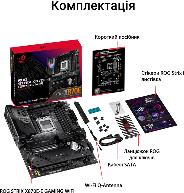 Материнская плата Asus ROG STRIX X870E-E GAMING WIFI (sAM5, AMD X870E, PCI-Ex16) (T3M0CS0773542R5) - Уценка - изображение 17