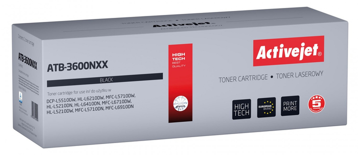 Toner z chipem Activejet ATB-3600NXX do Brother TN3600XXL Black - obraz 1