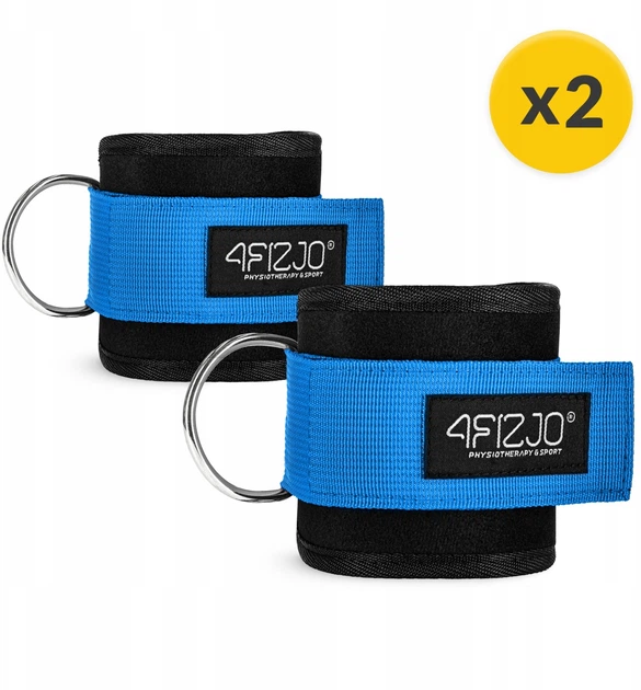 Манжеты для тяги 4FIZJO Ankle Strap 2шт Black/Blue (P-5907739314833) - Фото 6 Манжеты для тяги 4FIZJO Ankle Strap 2шт Black/Blue (P-5907739314833) - изображение 6