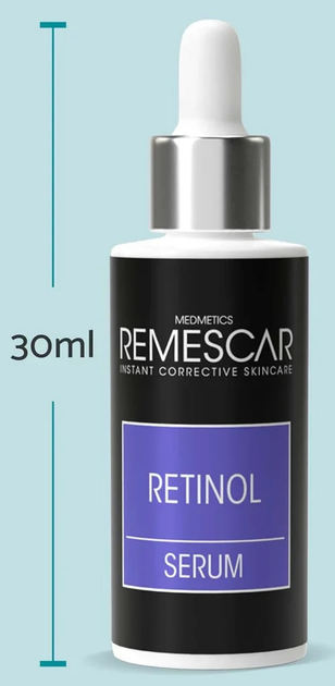 Zestaw do pielęgnacji twarzy Remescar Medmetics Instant Bright Krem-korektor pod oczy przeciwzmarszczkowy 8 ml + Serum do twarzy Retinol 30 ml + Serum do twarzy Witamina C 30 ml (5425012535497) - obraz 2