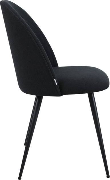 Krzesło do kuchni i salonu Homla LUDI 50 x 53 x 85 cm Black (5906496738180) - obraz 3