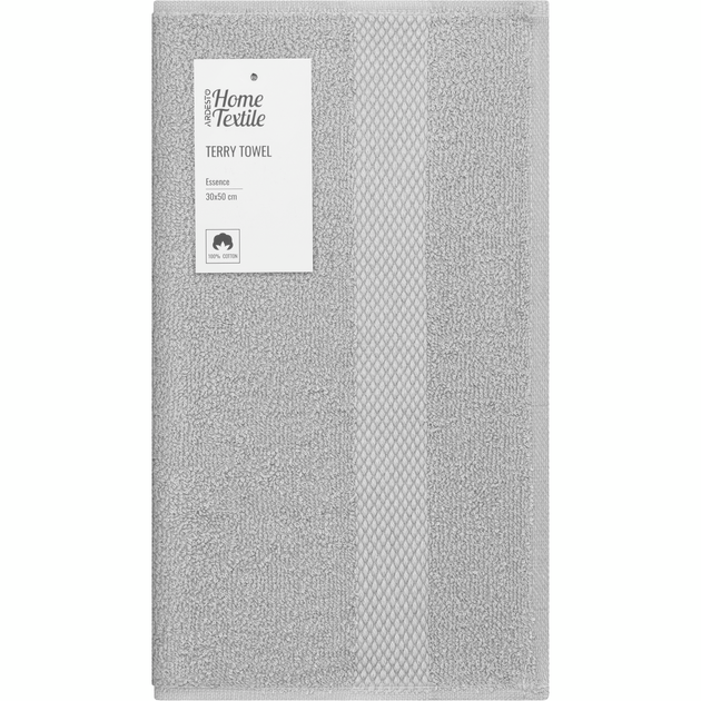 Рушник махровий Ardesto Essence 30х50 см ART2230GR - Фото 1 Рушник махровий Ardesto Essence 30х50 см ART2230GR - изображение 1