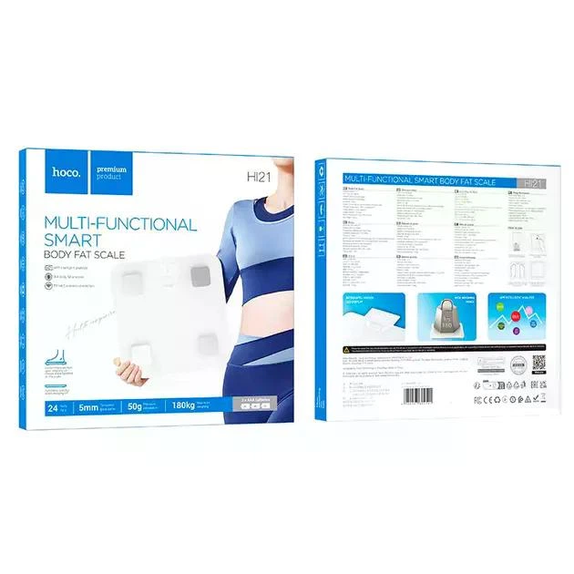 Весы напольные Hoco HI21 Smart Body Fat Scale White - изображение 5