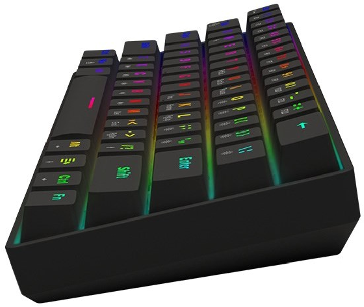 Klawiatura przewodowa Savio Blackout X2 Outemu Brown USB Black - obraz 5