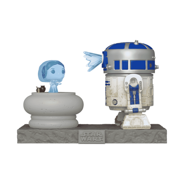 Figurka Funko POP Deluxe: R2-D2 and Princess Leia Hologram 83799 (889698837996) - obraz 2