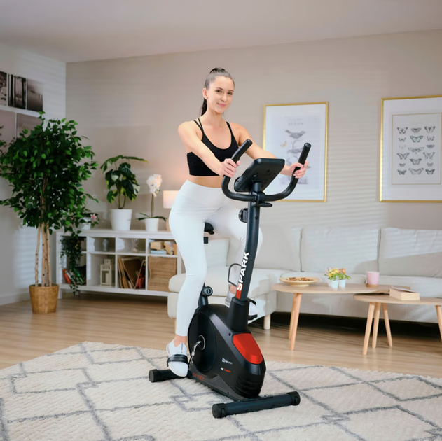 Велотренажер Hop-Sport HS-2080 Spark чорно-червоний (2025) - зображення 3