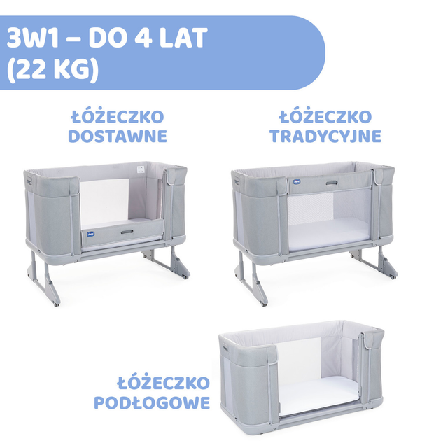 Дитяче ліжечко Chicco Next2Me Forever Almond 3 в 1 Бежеве (8058664181063) - зображення 13