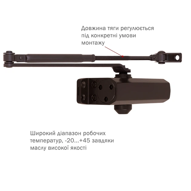 Доводчик RYOBI *9900 9903 DARK_BRONZE - изображение 2