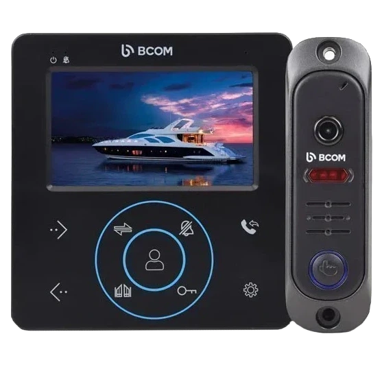 Комплект видеодомофона BCOM BD-480M Black Kit - Фото 1 Комплект видеодомофона BCOM BD-480M Black Kit - изображение 1