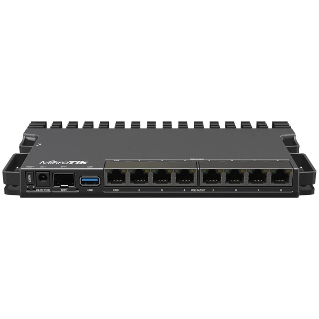 Маршрутизатор MikroTik RB5009UPr+S+IN 2.5G Ethernet 10G SFP+ PoE - Фото 2 Маршрутизатор MikroTik RB5009UPr+S+IN 2.5G Ethernet 10G SFP+ PoE - изображение 2