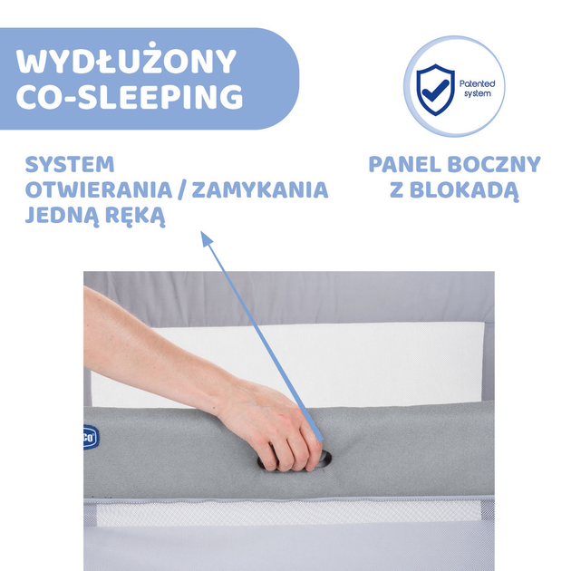 Дитяче ліжечко Chicco Next2Me Forever Rice 3 в 1 Темно-Сіре (8058664181070) - зображення 13