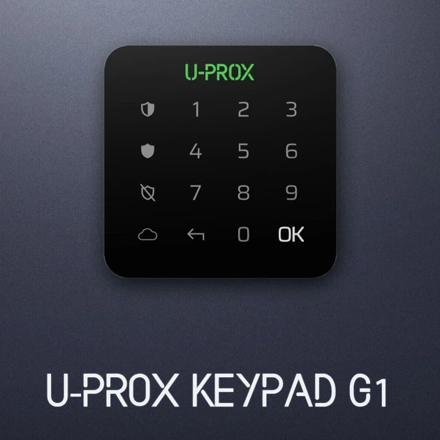 Сенсорная клавиатура U-Prox Keypad G1 Black беспроводная для 1 группы - изображение 5