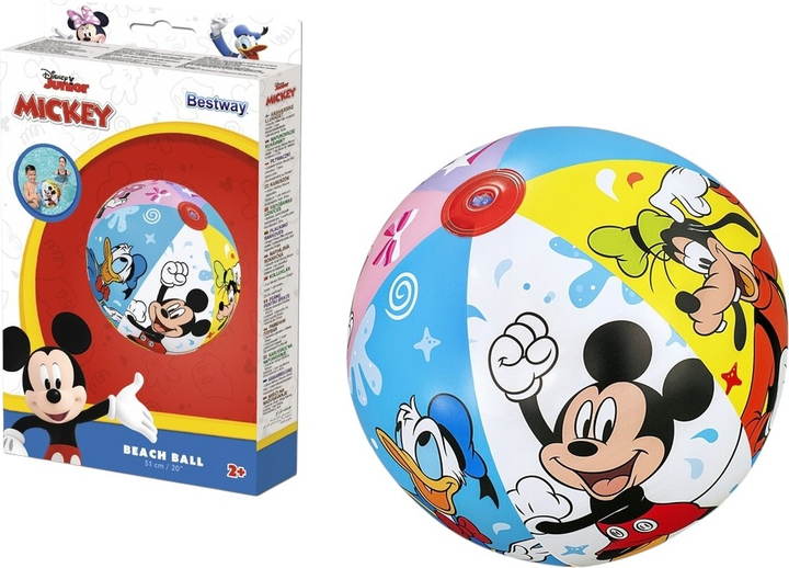 Piłka plażowa Bestway 91098 Mickey 51 cm (6941607329191) - obraz 5