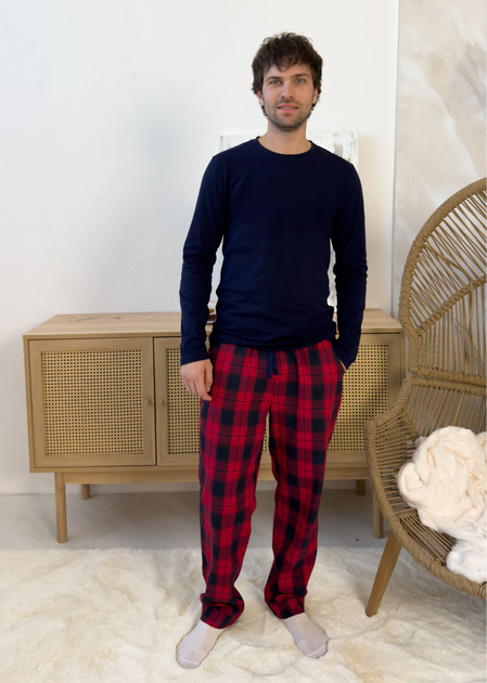 Чоловічий піжамний комплект "Глен"HH лонгслів+штани COSY 2XL Червоний (cosy4089456s4) - Фото 1 Чоловічий піжамний комплект "Глен"HH лонгслів+штани COSY 2XL Червоний (cosy4089456s4) - зображення 1