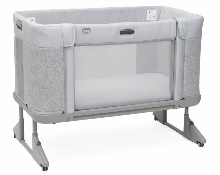Дитяче ліжечко Chicco Next2Me Forever Ash Grey Cross Collection 3 в 1 Світло-Сіре (8058664165056) - зображення 3