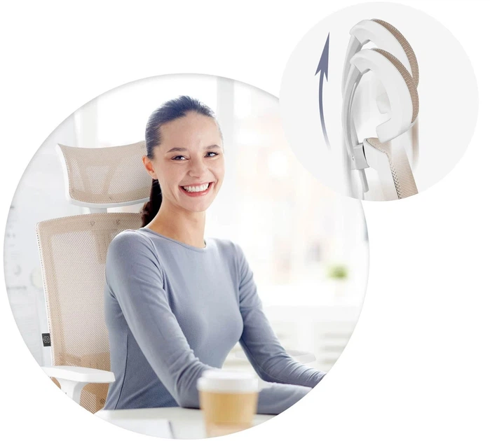 Офісне крісло Sofotel Rotar бежеве (5903890606404) - зображення 7