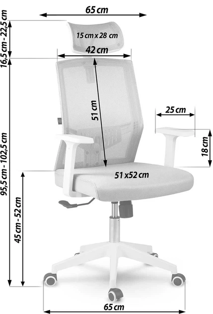 Офісне крісло Sofotel Rotar бежеве (5903890606404) - зображення 8