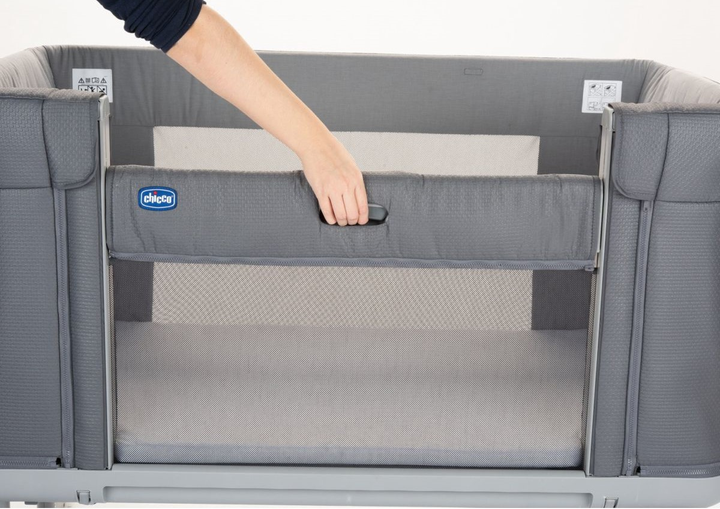 Łóżeczko dziecięce dostawne Chicco Next2Me Forever Moongrey 3 w 1 Szare (8058664140510) - obraz 13