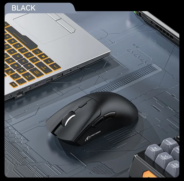Мышь игровая Attack Shark R1 (сенсор PAW3311) беспроводная, черная - Фото 3 Мышь игровая Attack Shark R1 (сенсор PAW3311) беспроводная, черная - изображение 3